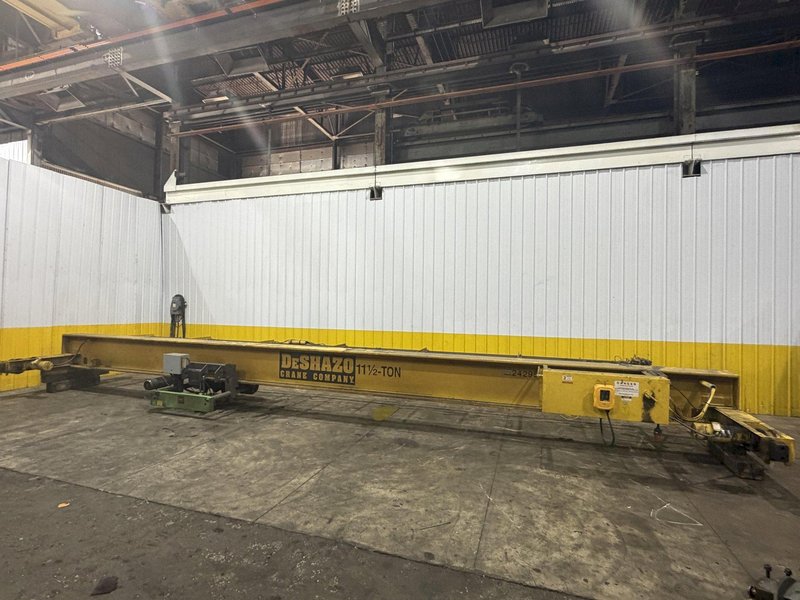 11.5 TON X 30' DESHAZO TOP RUNNING SINGLE GIRDER BRIDGE CRANE 2005 : YOBRO 25993
