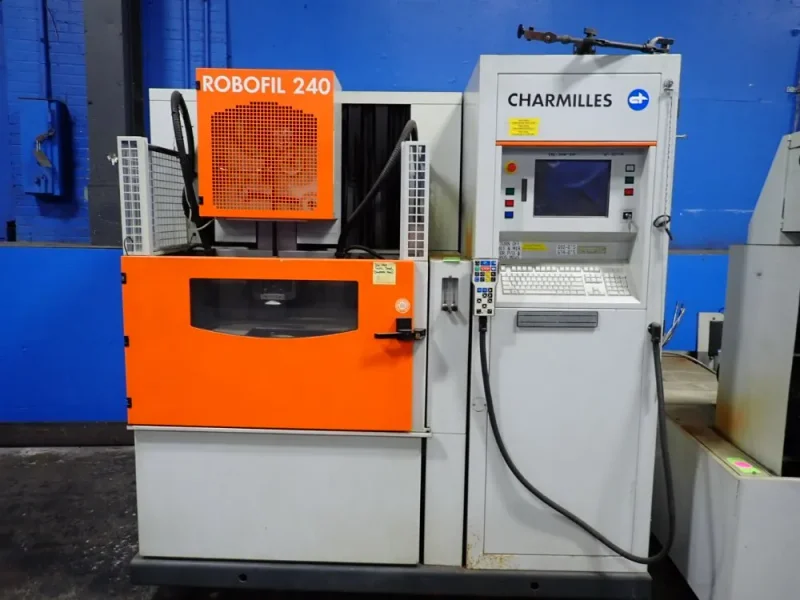 CHARMILLES TECHNOLOGIES 27" X 18" TABLE, 1650 LBS CNC WIRE EDM MACHINE  -  ROBOFIL 240