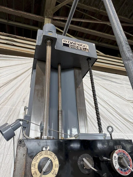 4" DAEWOO MODEL #D11ORT TABLE TYPE HORIZONTAL BORING MILL, #50 TAPER: YOBRO #25782