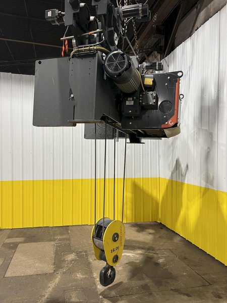 17.5 TON (2014) KONE-CRANES MODEL #CXT60410160P75GGN0S SINGLE GIRDER OVERHEAD CRANE HOIST &amp; TROLLEY: STOCK #18633