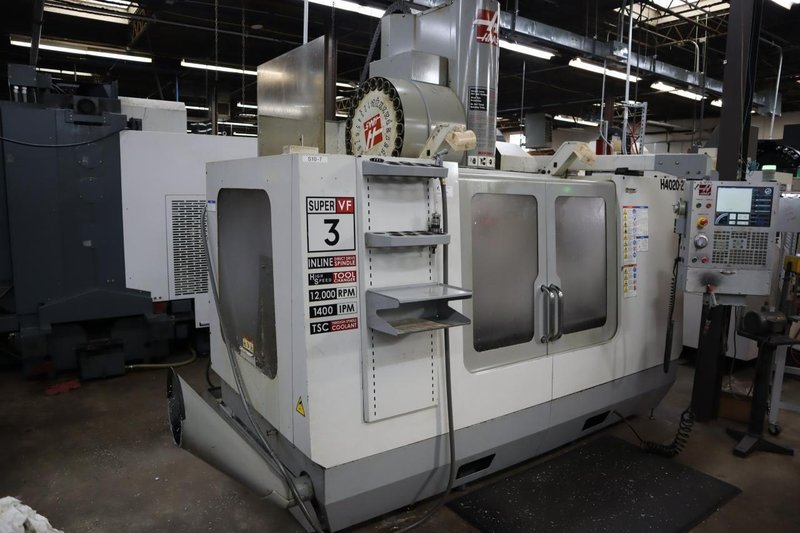Haas VF-3SS CNC Vertical Machining Center, 12K Spindle, 24 Station SMTC, Probing, TSC, 4th and 5th Axis Brushless Drives- Auction Item