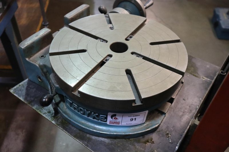 Troyke U-15 15" Rotary Table, Hand Feed- Auction Item