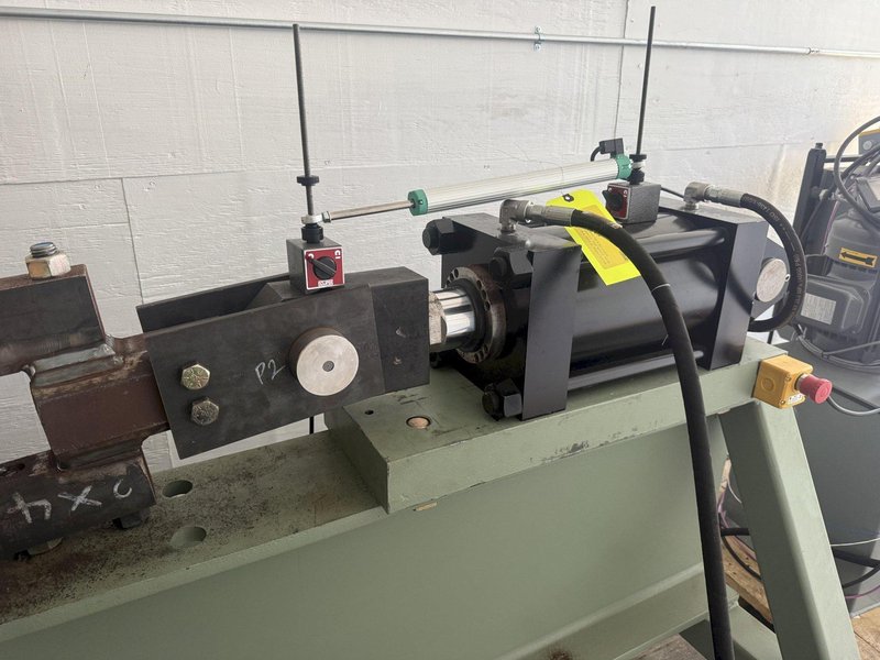 200 TON X 15' BEECHE WIRE CABLE FORCE TENSILE HYDRAULIC TEST BENCH, WITH CONTROLLER &amp; DISPLAY, NEW 2020: YOBRO #25186
