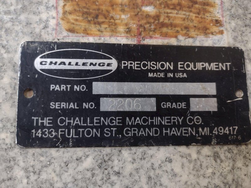 8&#039; X 4&#039; X 14&quot; CHALLENGE PRECISION LAYOUT INSPECTION GRANITE TABLE: STOCK #23790