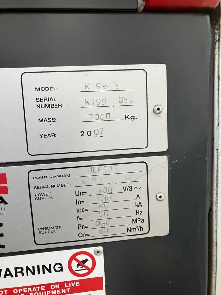 2007 Fidia K199 5-Axis Vertical Machining Center