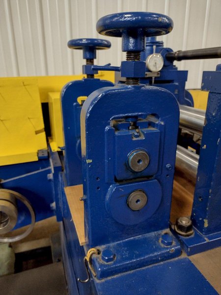 8&quot; WIDE TORRINGTON 2-5/8&quot; ARBOR PULL-THROUGH SLITTING LINE: STOCK #16505