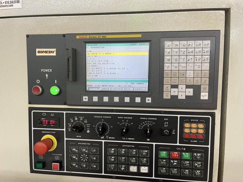 Ganesh VMC-4924 Vertical Machining Center, 2011 – 10K Spindle, 4th Axis Ready, Fanuc Oi Control