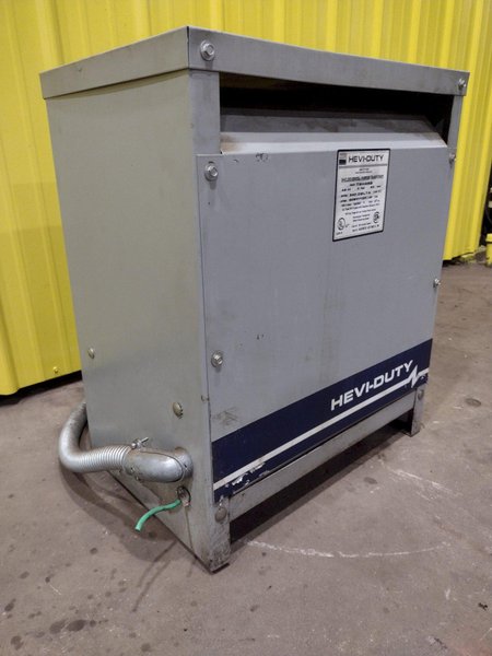 45 KVA HEVI-DUTY 3 PHASE  240 to 208Y GENERAL PURPOSE TRANSFORMER: STOCK #20197