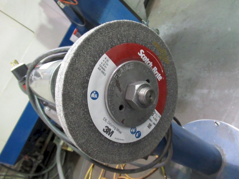 Double End Pedestal Buffer with Scotch Bright Stones- Auction Item