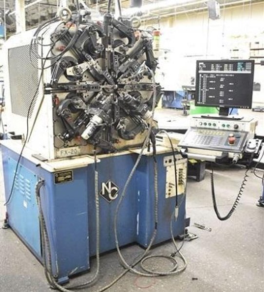 NUCOIL INDUSTRIES FX-20 7 AXIS HIGH SPEED CNC SPRING FORMER