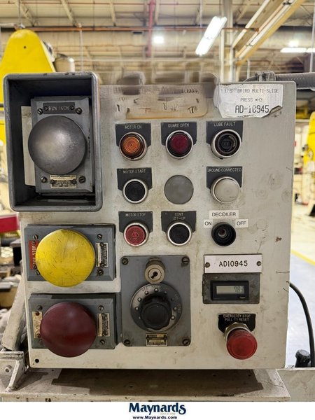 US BAIRD NO. 35 MULTISLIDE (FOUR SLIDE) WIRE &amp; STRIP FORMING MACHINE: YOBRO #26060
