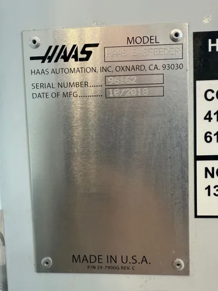 HAAS CNC MAGAZINE BAR FEEDER V2 2018’ USA #7577