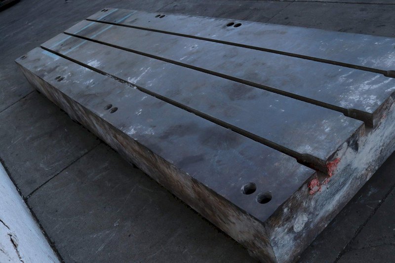 144&#039; X 48&#039; WIDE X 12-1/2&#039; THICK T SLOTTED FLOOR PLATE; STOCK #73254