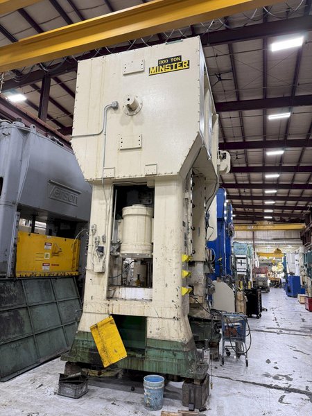 800-ton Minster E2-800-60-48 Hevi-Stamper Straight Side Stamping Press For Sale