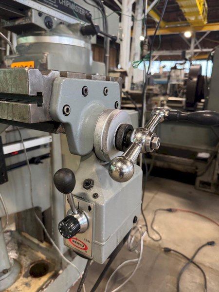 South Bend Vertical Mill Chipmaster II, 10&quot; x 50&quot; Tbl., 5 HP V-Speed, DRO