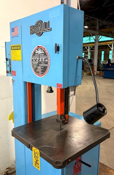 20" DoAll Vertical Band Saw 2013-V, 13" Under Guide, 55-2200 FPM, 26" x 26" Tbl., Clean