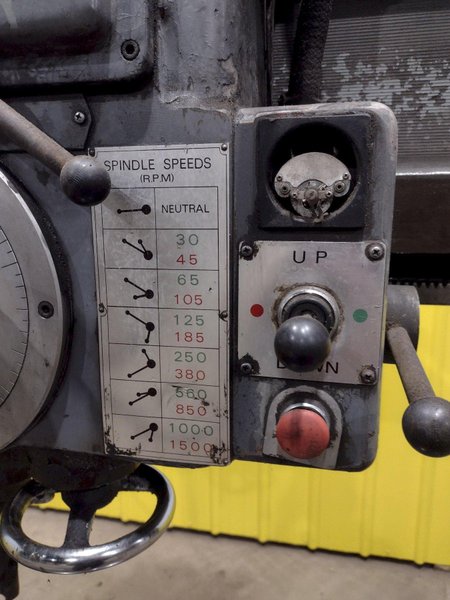 4&#039; x 13&quot; IKEDA MODEL #RM-1175 RADIAL ARM DRILL: STOCK #19134