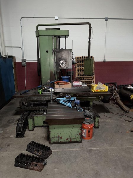 4" WOTAN B75/105M TABLE TYPE HORIZONTAL BORING MILL. STOCK # 0114026