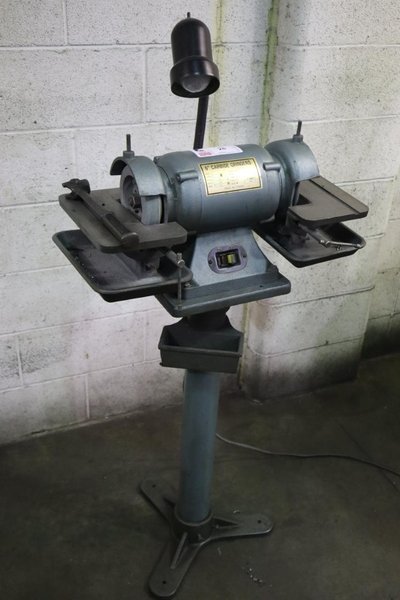 6&quot; Carbide Tool Grinder, Double End, Pedestal, 1/2 HP, 3,450 RPM, Tilting Work Tables - Single Phase- Auction Item