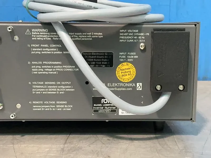DELTA ELEKTRONICA POWER SUPPLY  -  SM 120-25D