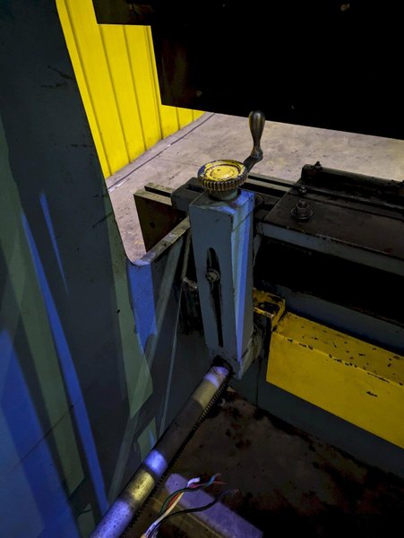55 TON X 12' CHICAGO D &amp; K MODEL #1012-B AIR CLUTCH MECHANICAL PRESS BRAKE: STOCK #19216