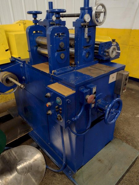 8&quot; WIDE TORRINGTON 2-5/8&quot; ARBOR PULL-THROUGH SLITTING LINE: STOCK #16505