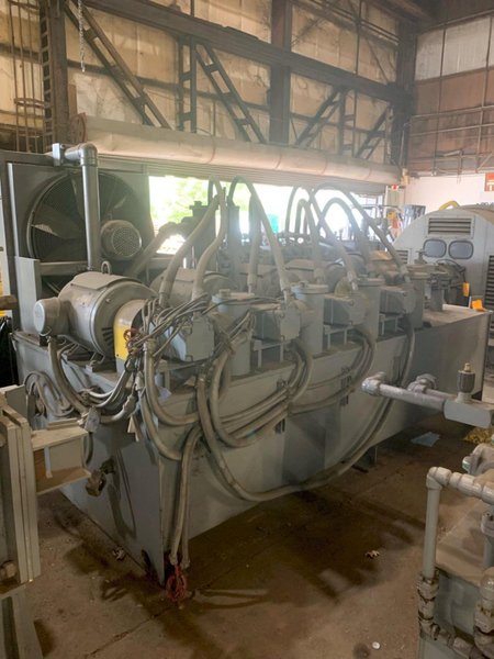 1500 TON AMD 4-POST HYDRAULIC PRESS &amp; FEED SYSTEM: STOCK #16721