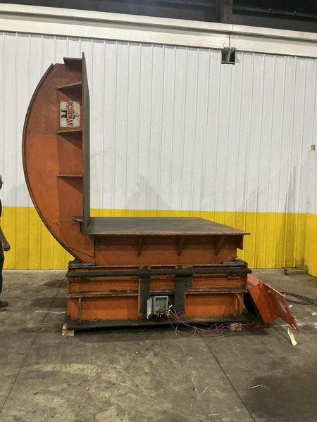 50,000 LBS (25 TON) X 84" X 72" BUSHMAN MECHANICAL POWERED UPENDER / COIL FLIPPER: YOBRO #25946