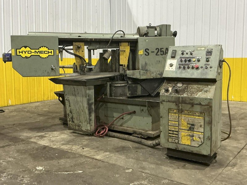 18" X 27" HYDMECH MODEL #S25-A HORIZONTAL SWIVEL MITER AUTOMATIC BAND SAW: YOBRO #25047
