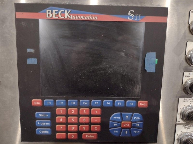 16 STAND X 36&quot; WIDE R-PANEL ASC ROLLFORMER LINE WITH REEL &amp; CUT OFF, BECK CONTROLS: STOCK 21176