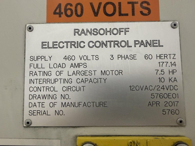 18" RANSOHOFF LEANVEYOR 3-STAGE STEEL MESH CONVEYOR PASS THROUGH PARTS WASHER, NEW 2017: YOBRO #24292