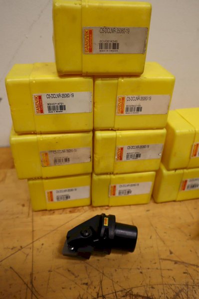 Sandvik C5 &amp; C4 Capto Mount Quick Change Inserted Boring Bar Heads (23pcs)  *** Most New In Package, Some with Minor Use***- Auction Item