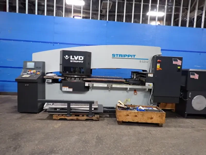 STRIPPIT INC 20 TONS CNC TURRET PUNCH  -  S 1212 / 128649