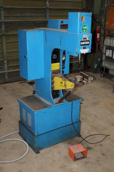 6 TON HAEGER HP6-C HARDWARE INSERTION PRESS, 8&quot; STROKE, 18&quot; THROAT