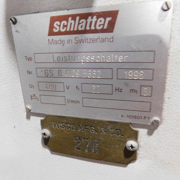 Schlatter Wire Mesh Welding System, 4-Head, Model GS0.4109.5662