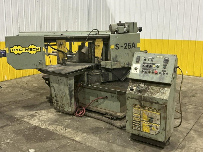 18" X 27" HYDMECH MODEL #S25-A HORIZONTAL SWIVEL MITER AUTOMATIC BAND SAW: YOBRO #25047