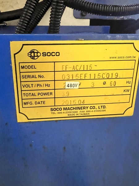 4.5&quot; SOCO MODEL EF-AC/115 TUBE END CHAMFERING MACHINE: STOCK #21042
