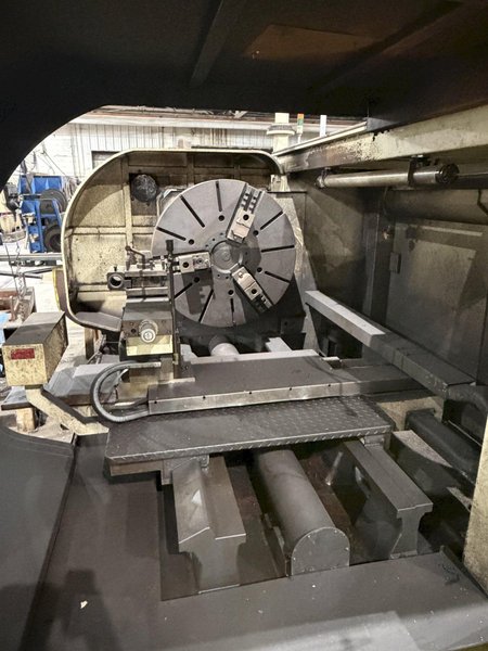 52” X 42” HWACHEON MODEL MEGA 130T CNC FACING T-LATHE: STOCK #14854
