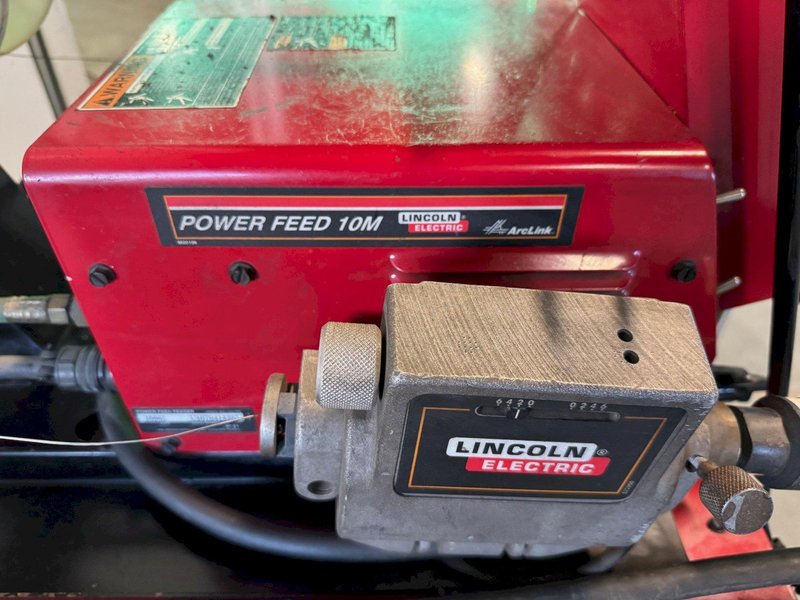 450 Amp Lincoln Welder Power Wave 455M/STT, 10M Dual Feeder, Cart