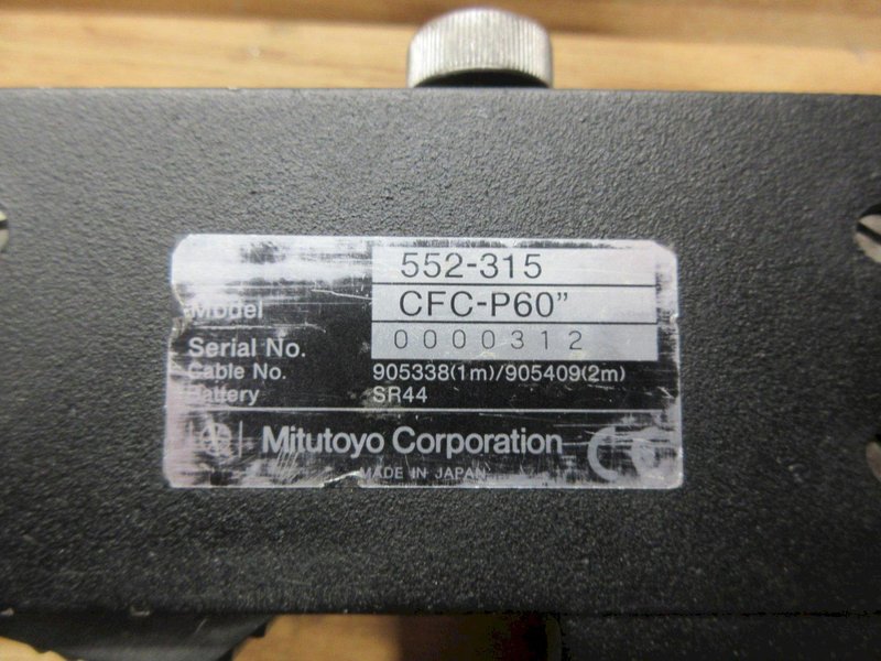 Mitutoyo Electronic Caliper: 1500.00 mm, 60", 0.01 mm, 0.0005" Resolution, Calibrated, Data Output, Carbon Fiber Reinforced Plastic, Model CFC-P60" 552-315, In Wood Case- Auction Item