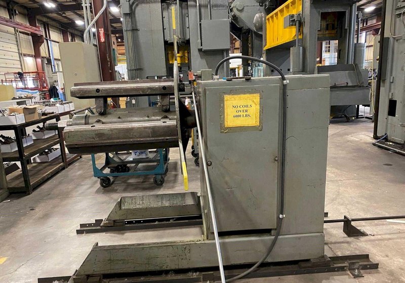 6,000 LB X 32" AMERICAN STEEL LINE COIL FEED LINE. STOCK # 0952623.