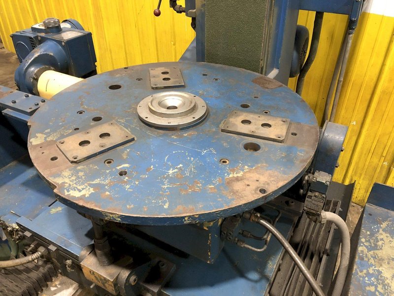 9" WIDE X 30" TABLE SUNDSTRAND VERTICAL BELT ROTARY TABLE "TIP" GRINDER: STOCK #18229