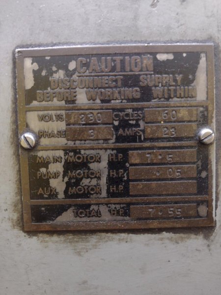 15&quot; X 50&quot; CLAUSING COLCHESTER MODEL #15 ENGINE LATHE, 2-3/16&quot; HOLE: STOCK #19155