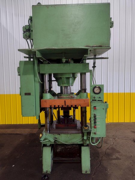 125 TON RODGERS MODEL MD125-2629A-WE 4-POST HYDRAULIC PRESS 18" STROKE: STOCK #11411
