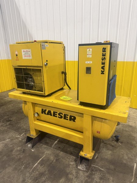 7.5 HP KAISER MODEL#SX7 AIR COMPRESSOR, TBH9 DRYER &amp; TANK 2006: YOBRO #24737