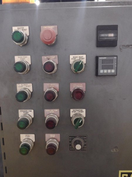 24&quot; HURRICANE MODEL 250 2 STAGE ROTARY DRUM ELECTRIC HEAT STAINLESS STEEL PARTS WASHER: STOCK #13539