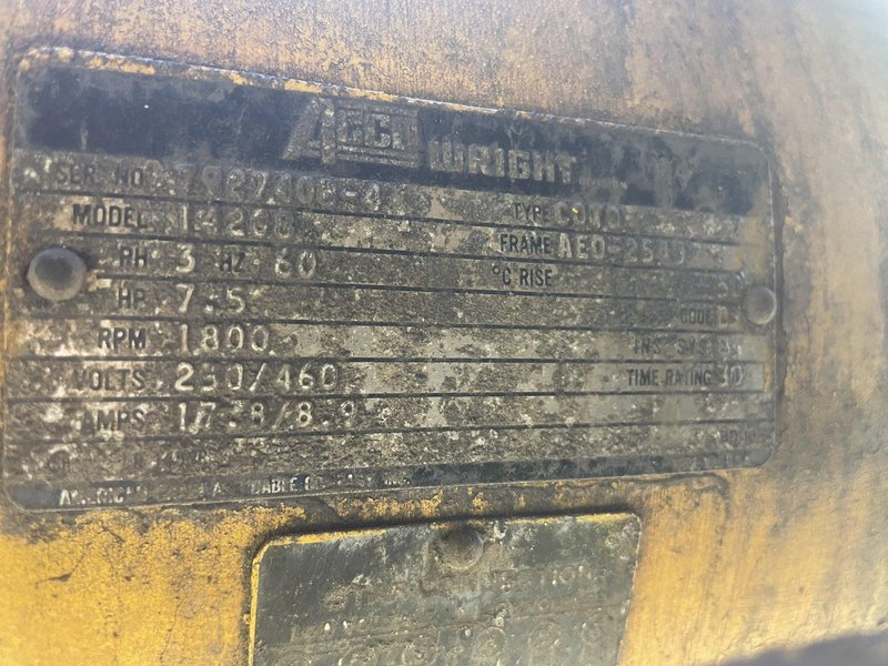 5 TON ACCO WRIGHT SINGLE GIRDER CRANE HOIST: STOCK #14610