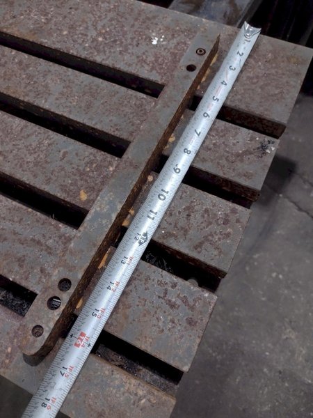 18" X 40" X 2.5" STEEL BOLSTER T-SLOT PLATE: YOBRO #25182