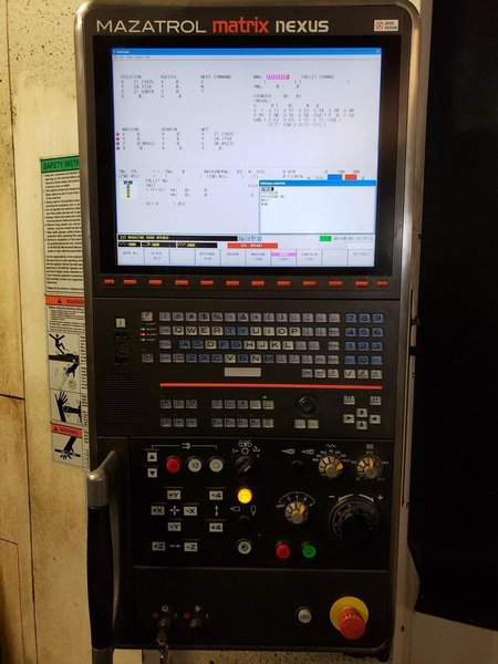 Mazak Nexus 6800-II HMC, 2012 – 8 Pallet System, Probing, TSC