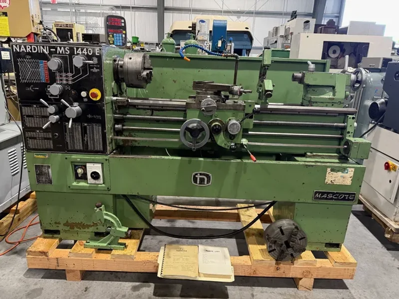NARDINI MASCOTE MS-1440E 14”/19.75” x 40”cc Gap Bed Lathe #7767